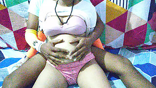 Indian Desi Couple Wife Pregnant Boobs Press Husband Desi Mms HD Video Real Couple Homemade Amateur HD Video