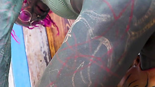 Inked Girls in Mayhem Squirting Sex Orgy with Anal Fucking, Blowjobs and Double Penetration!