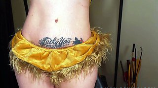 Lesbian MILF slave having her tight holes put to the test
