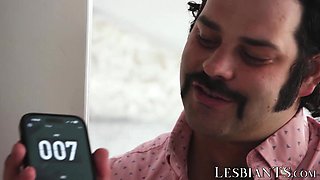 Trans Avery Lust spends seven minutes making handsome guy jizz hard