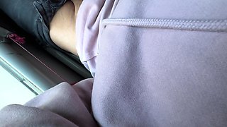 Public Bus Adventure: I Show My Cock to a Sexy Cutie Lady...she Can't Resist