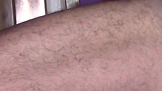 She's hogtied on a table, nylon hooded, roughly throated for ten minutes with massive cum swallow