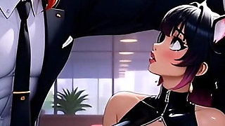 Pussygirl Wants Love and Sex. Hentai Anime Cartoon. Ai Animation