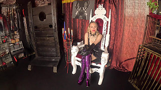 Her First Visit to the Domina Studio! From Now on, She Is My Three-hole