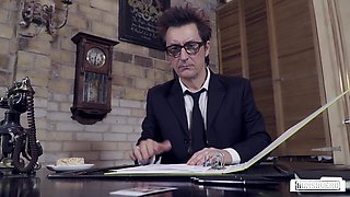 Sophie Logan's Blonde Obedience Sparks Passion in German Office