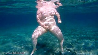 Underwater Fingering POV: Redhead PAWG Mermaid with Big Natural Tits Groped in Ocean Outdoor Sex