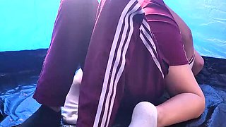 Amateur Teen Astrid Cute Fucks Hard in Tent by Lake - Big Ass Cowgirl & Doggy Style