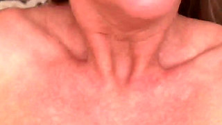 Stepmom Swallows Huge Load Then Comes Back for More on Her Big Tits!