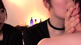 Asian schoolgirl enjoy group sex