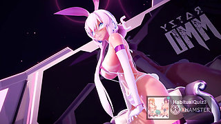 mmd r18 Bunny Style fuck hard cheating wife milf big tits want to fuck hard no cum swallow blowjob 3d hentai