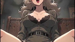 Hot Anime Wife in a Pub