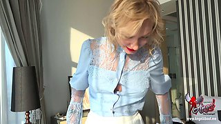 Femdom bitches in foot fetish action with their serfs