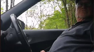 Grandpa stroke in car