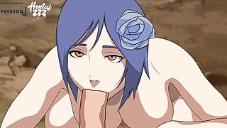 NARUTO KONAN BLOW-JOB POINT OF VIEW ANIME PORN