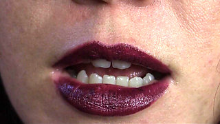 Evangelines Is a Lipstick Nurse (mouth Fetish)
