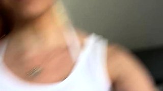 Blonde amateur gives webcam show with toys