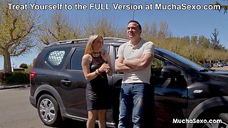 Blonde Spanish MILF Krystal Genner Deepthroats Big Cock Cowgirl Style for Hentai Happy Meal R