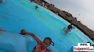 Petite amateur porn Thai teenager dildoed herself