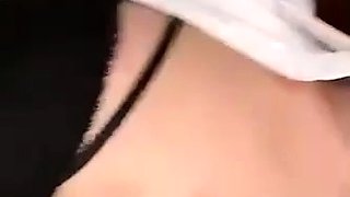 Close up POV of teen sucking cock