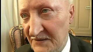 Old Lecherous Has Only Sex on His Mind During a Job Interview with a Big-breasted Applicant