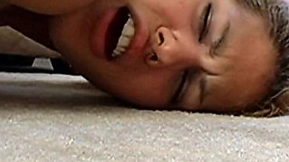 Brunette Babe Fingers Tight Pussy to Shaking Orgasm