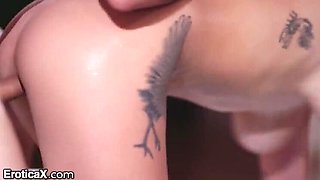 Gabbie Carter's Big Natural Tits Bounce in Hot Bathtub Sex