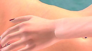 Animated 3D Lesbian Porn - Two Beautiful Girls Romantic Foreplay Kissing & Pussy Rubbing in Classroom