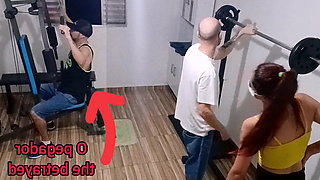 Wife cheating on her husband at the gym behind his back!