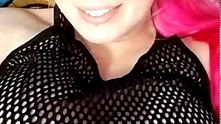 Big Boobed Blonde Masturbates With A Dildo In The Bathroom