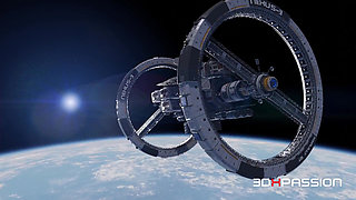 Zero-g Deepthroat & Anal on Orbital Station Japanese Echo Takes Hard Assfuck in Space Before Back Cumshot