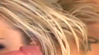 Hot Blonde Sucks a Long Dick Until He Cums in Her Mouth