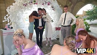 Hot Bride Rough Anal Sex with MC Shocks Wedding Guests in HD