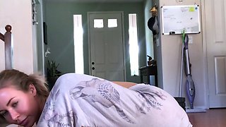 Curly Blonde Teen Records Solo Dildo Masturbation More at