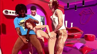 Social Worker MILF Gets Anal Gangbang & Cum Facial in Hotel - Italian Glasses Baddie