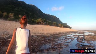 Big Ass Thai Amateur Girlfriend Horny Sex After Being On A Beach