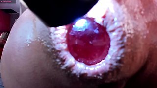 Big Boobed Blonde Masturbates With A Dildo In The Bathroom