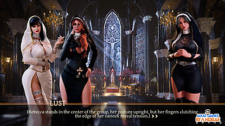 Sisters in Sin Gameplay Part 12 - Lust Performs the Sexual Ritual with Esther in the Library