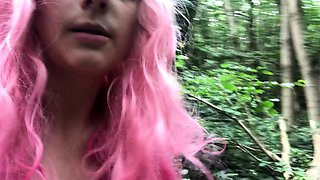 Sexy redhead ass fucked outdoors
