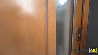 Daddy4k. crazy caroline marian is making that schlong cum to get the ring out of it