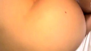 Erotic amateur girl giving blowjob and titjob in POV