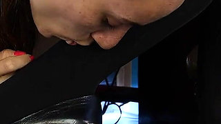 New Employee's Seduction Part 3: Slave Mila’s Tongue Goes Deep Into Lesbian Boss Lady Sara Borgia’s Pussy