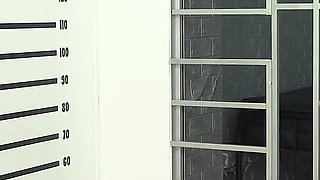 Sex in Jail! Ebony Godess with a Huge Ass Sucks the Cop's Dick and Rides Him Hard to Get Her Bail up!