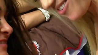 Stacey and Amanda play in hot lesbian foursome