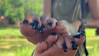 Maitresse Madelines solo foot fetish POV