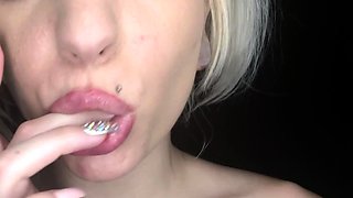 Blonde teen Sierras first erotic masturbation video