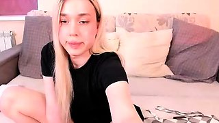 Solo ladyboy masturbation