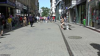 Amateur teen Jenny Dark fucked in public