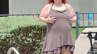 Summer Has Arrived! Time for the First Visit to the Pool Sexy Big Nurse Vicki Style!