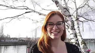 GERMAN SCOUT - Redhead wife Mona