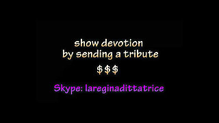 Masked slave punished hard on his cock